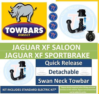 Detachable swan neck towbar - detachable,