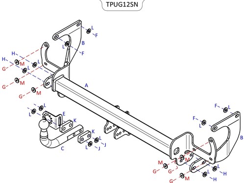 Towtrust swan neck - towtrust, automotive